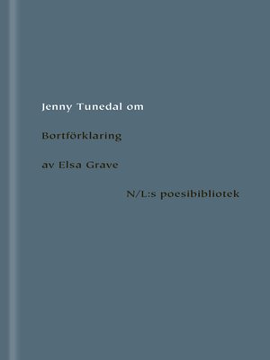 cover image of Om Bortförklaring av Elsa Grave